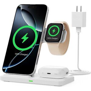 2025 3 in 1 Wireless Charger for iPhone 16 15 14 13 12 11 XR 8, Apple Charging